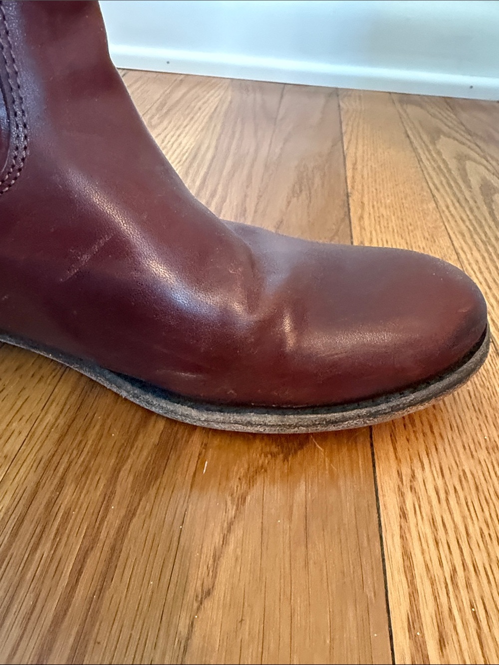 Frye Brown Leather Riding Boots - Picture 6 of 11